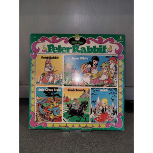 Peter Rabbit 5 Favorite Stories Peter Pan Records Vinyl LP VG Black Beauty *